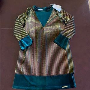 NEW stunning I PINCO PALLINO girls HOLIDAY dress.